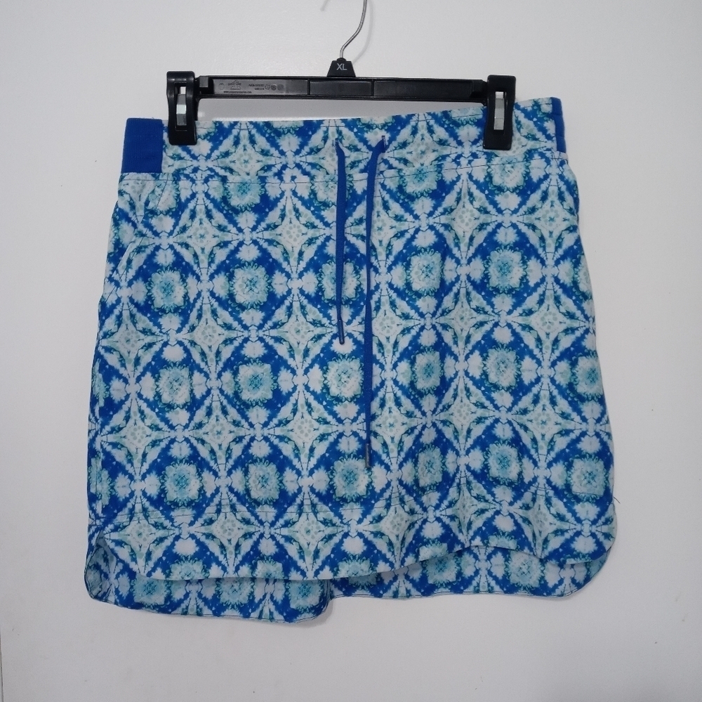 ZeroXposur cobalt blue white Athletic Skorts with pockets Drawstring waist M